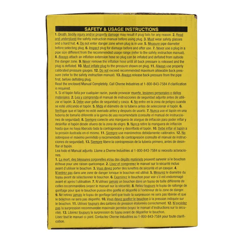 Cherne® 270067 6 IN. TEST-BALL® PLUG, Single-size