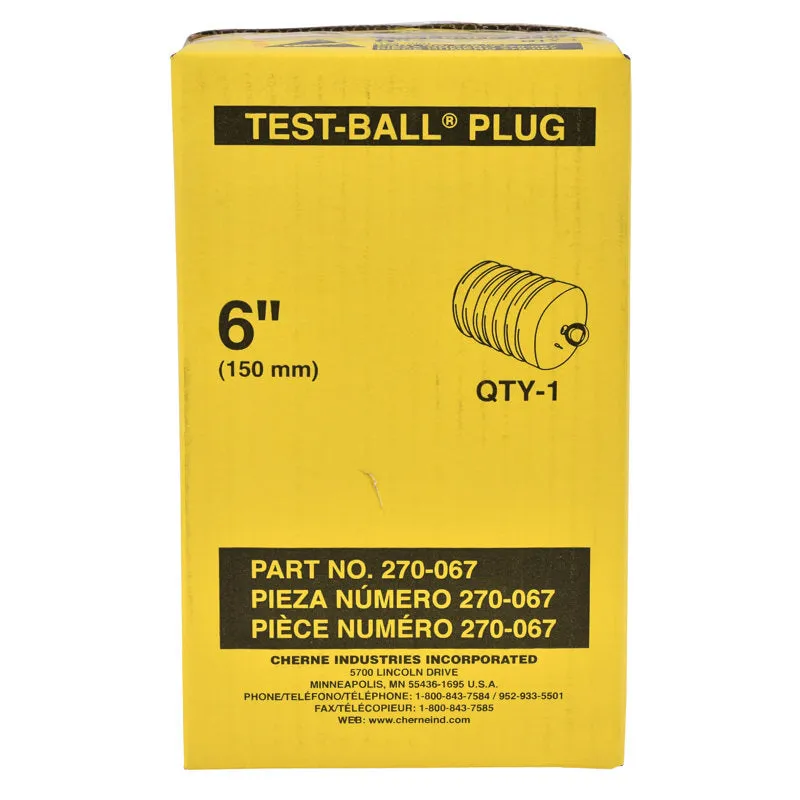 Cherne® 270067 6 IN. TEST-BALL® PLUG, Single-size