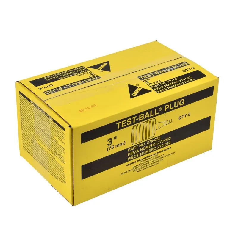 Cherne ® 3" Single-Size Plumbing Test-Ball ® Plug