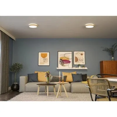 Cosara Round LED Panel IP44 300mm Warm White - Dark grey
