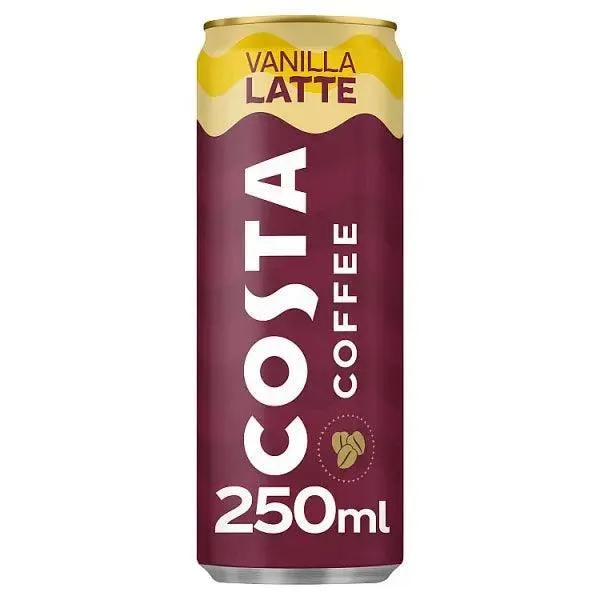 Costa Coffee Latte 12 x 250ml Cans