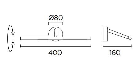 Crescent LED Picture Light - OPTIONS