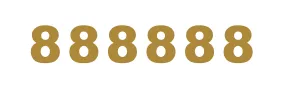 decalbazaar Vinyl Number 8 (Eight) Digit Glossy Wall Glass Vehicle Sticker 3 Inches Golden (Set 6)