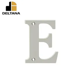 Deltana - 4" Residential Letter E -  Brushed Nickel
