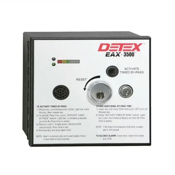 Detex - EAX-3500 - Exit Alarm - Surface Mount - Timed Bypass - 24VDC