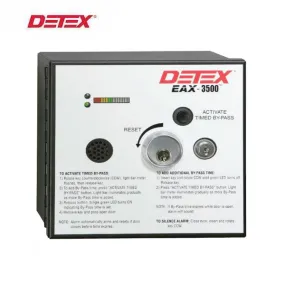 Detex - EAX-3500SK - Exit Alarm - Surface Mount - Timed Bypass - Magnetic Switch - Plug-in Transformer - 24VDC