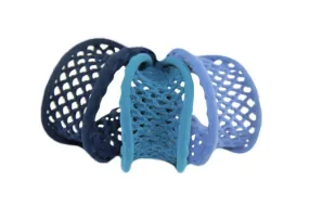 di Prima Paris Mesh Elastic Medium-Assorted Indigo,Aqua,Smokey Blue 3 Band