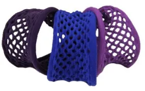 di Prima Paris Mesh Elastic Medium-Assorted Plum,Iris,Royal 3 Band