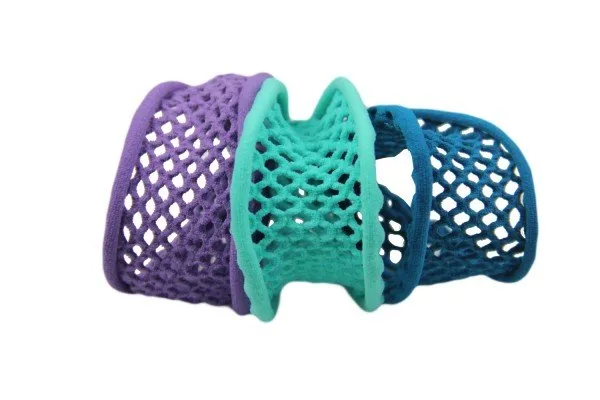 di Prima Paris Mesh Elastic Medium-Assorted Purple,Ocean,Teal 3 Band