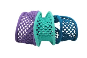 di Prima Paris Mesh Elastic Medium-Assorted Purple,Ocean,Teal 3 Band