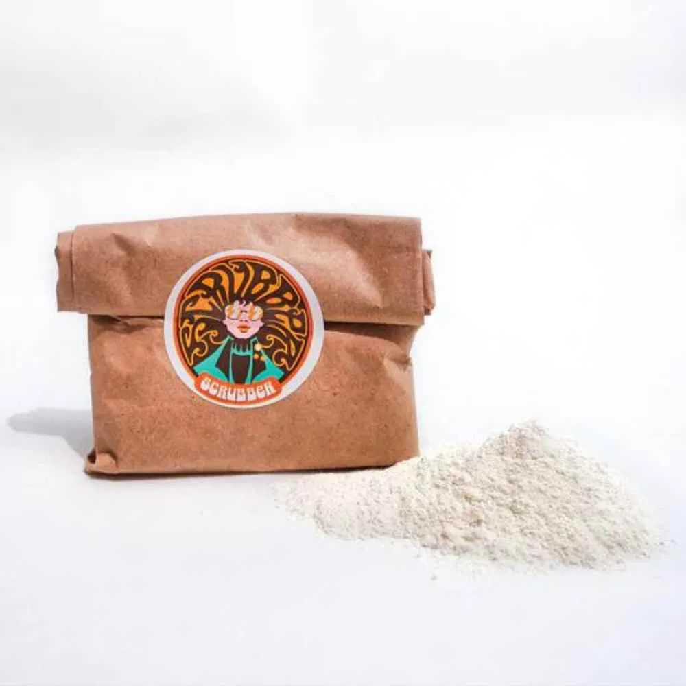 Dry Shampoo Powder, Tangerine & Jasmine, Scrubber