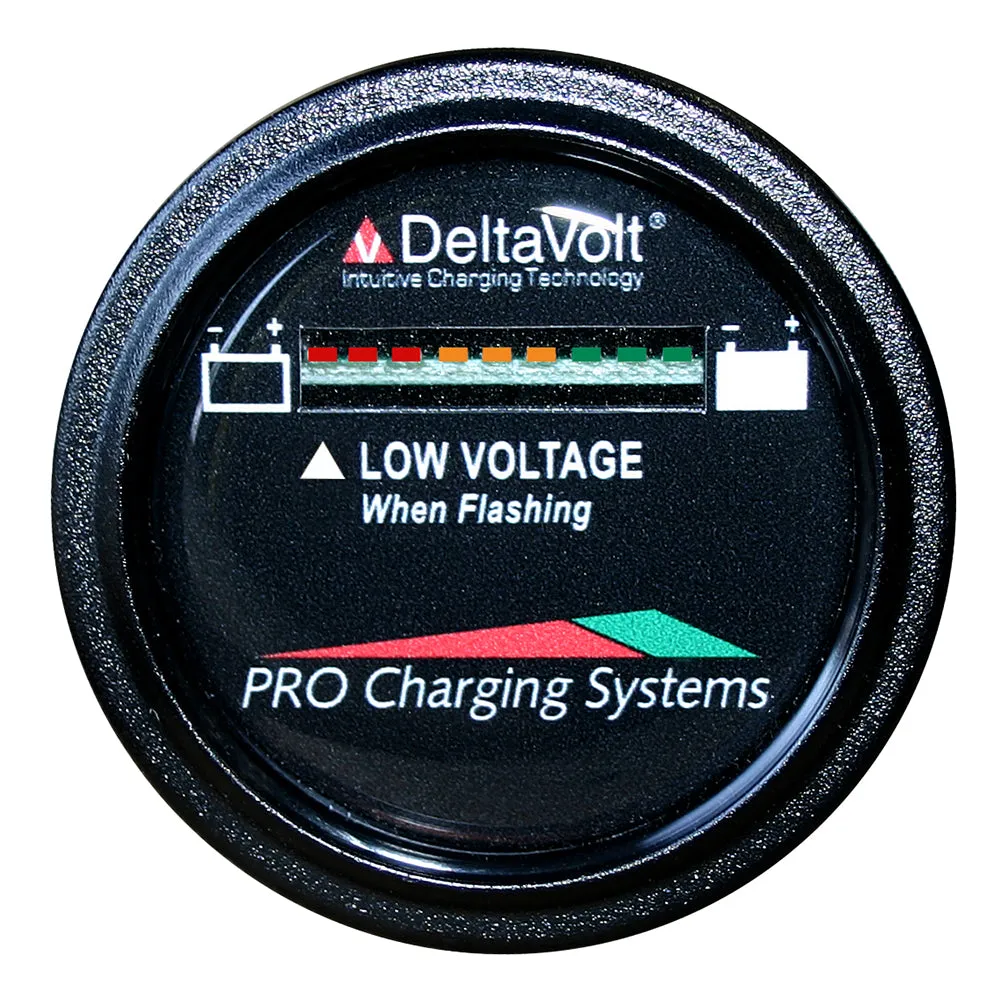 Dual Pro Battery Fuel Gauge - DeltaView Link Compatible - 48V System (4-12V Batteries, 8-6V Batteries, 6-8V Batteries) [BFGWOV48V]