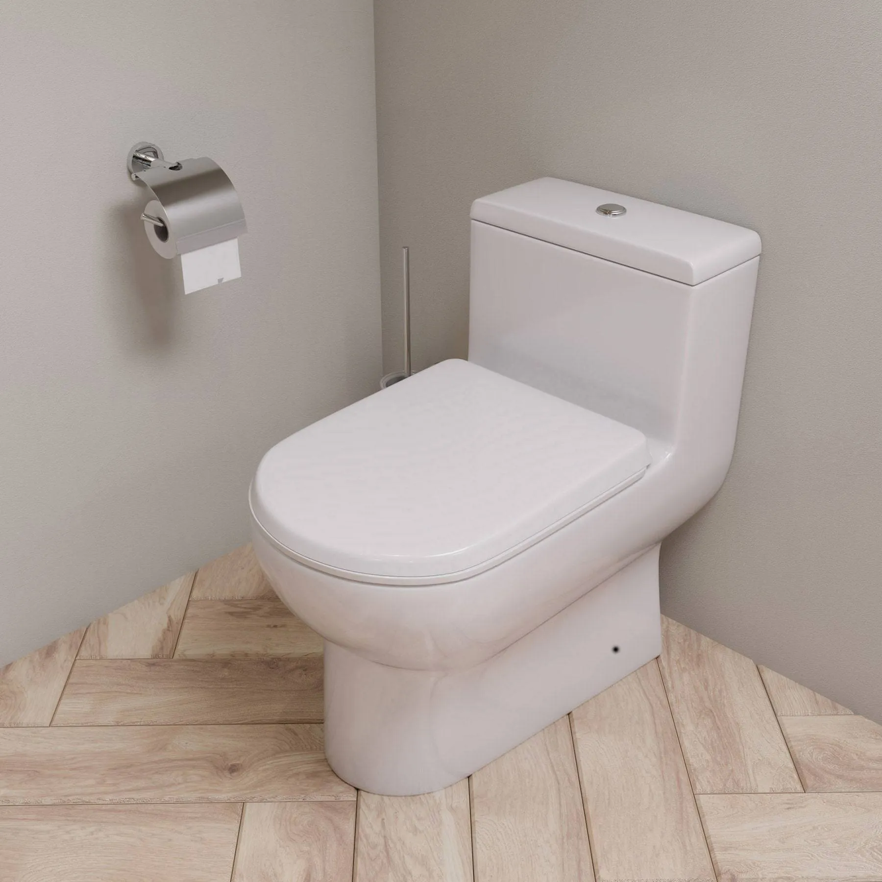 Eago TB351 Dual Flush One Piece High Efficiency Low Flush Ceramic Toilet
