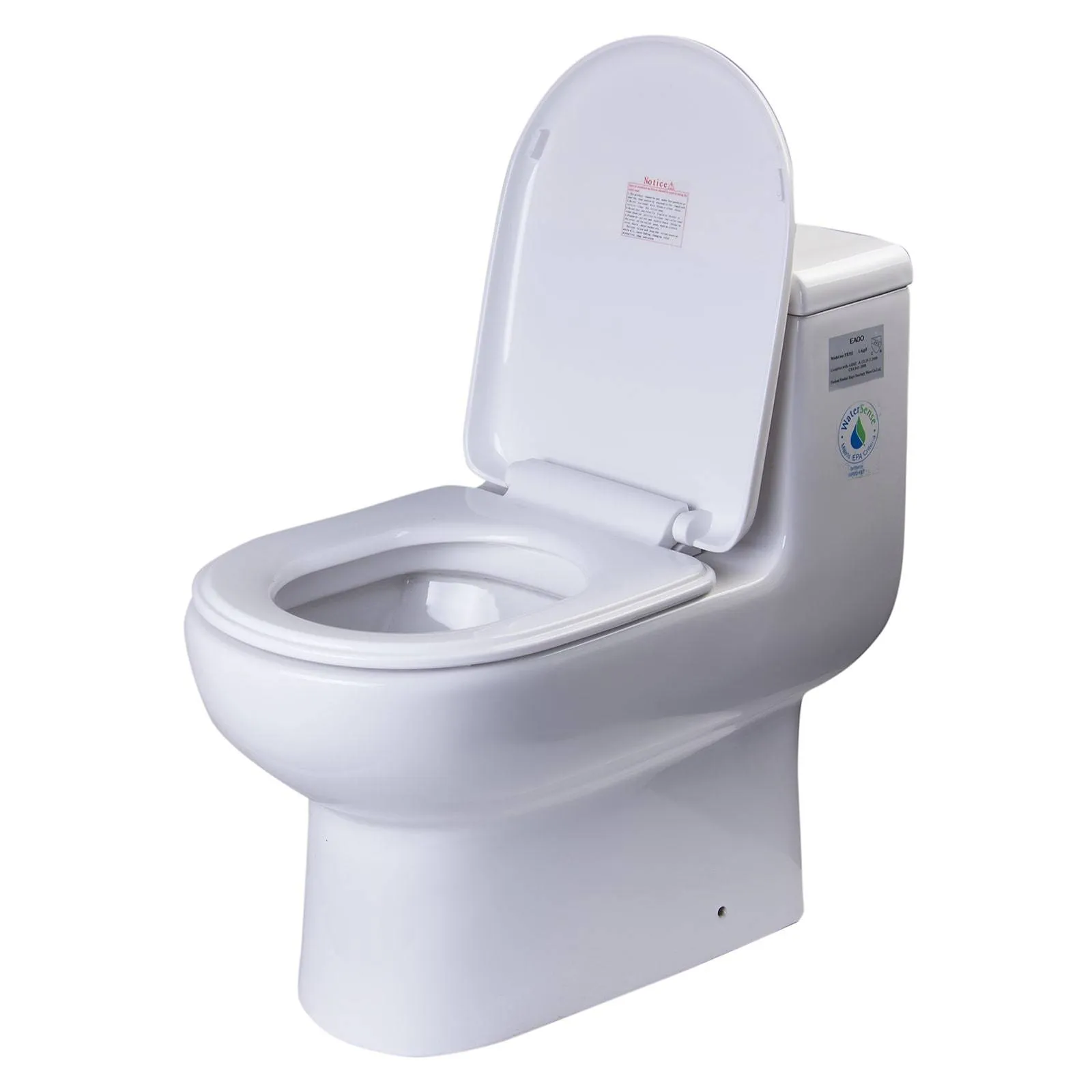 Eago TB351 Dual Flush One Piece High Efficiency Low Flush Ceramic Toilet