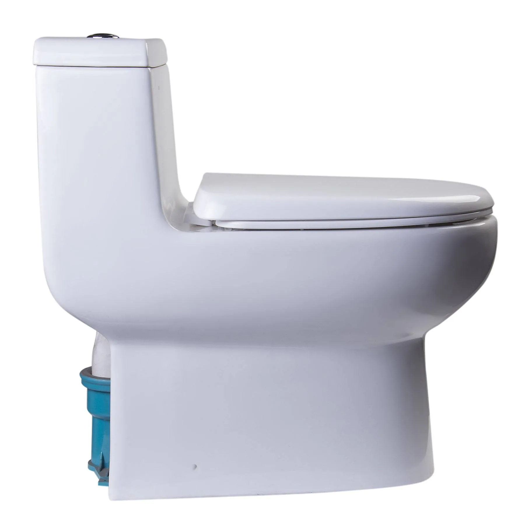 Eago TB351 Dual Flush One Piece High Efficiency Low Flush Ceramic Toilet