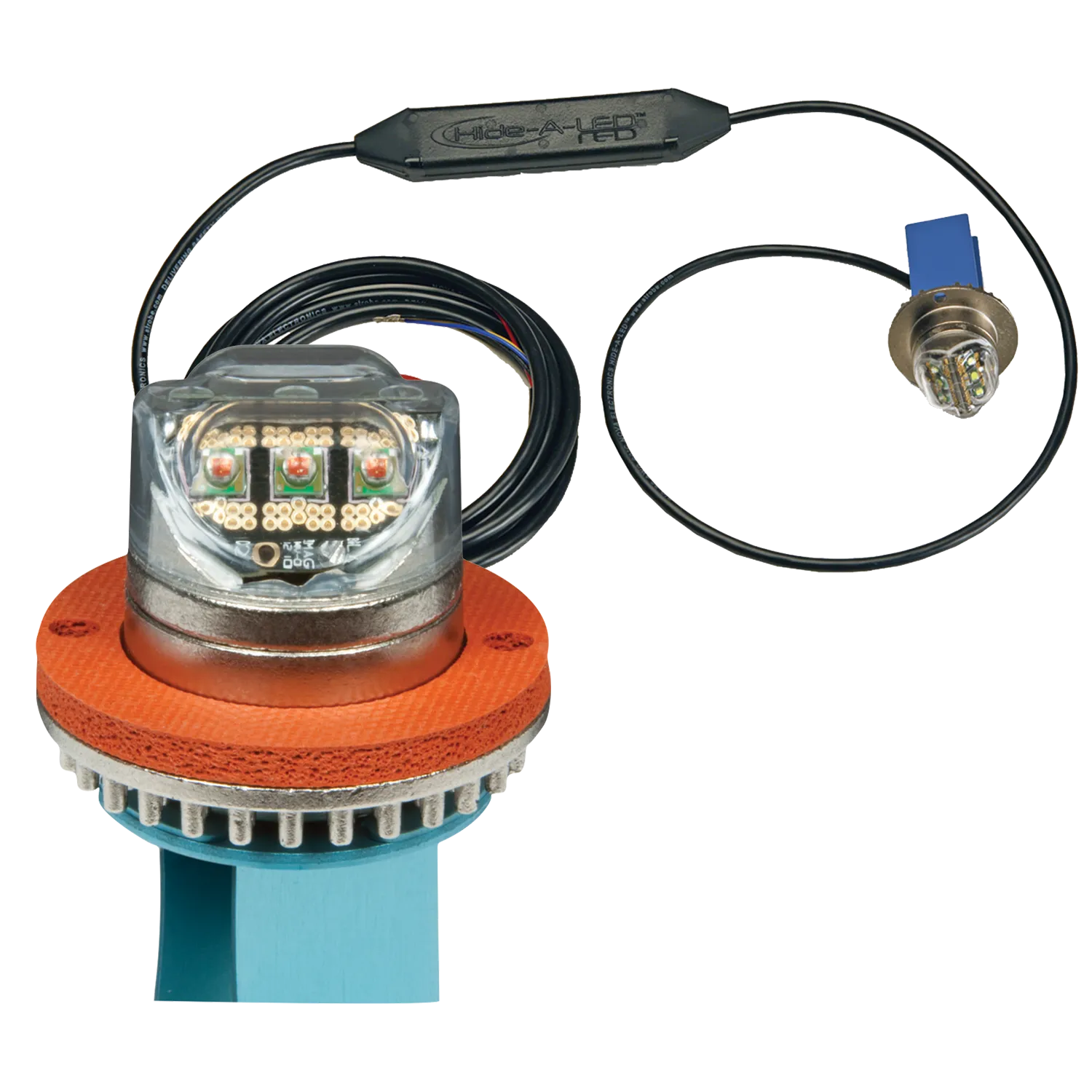 ECO 9013B ECCO Concealed LED Warning Light (1.5", Blue, 1" Hole)