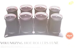 Electric Hair Hot Rollers T3 Micro Luxe Set 8pcs Med-Long Hair