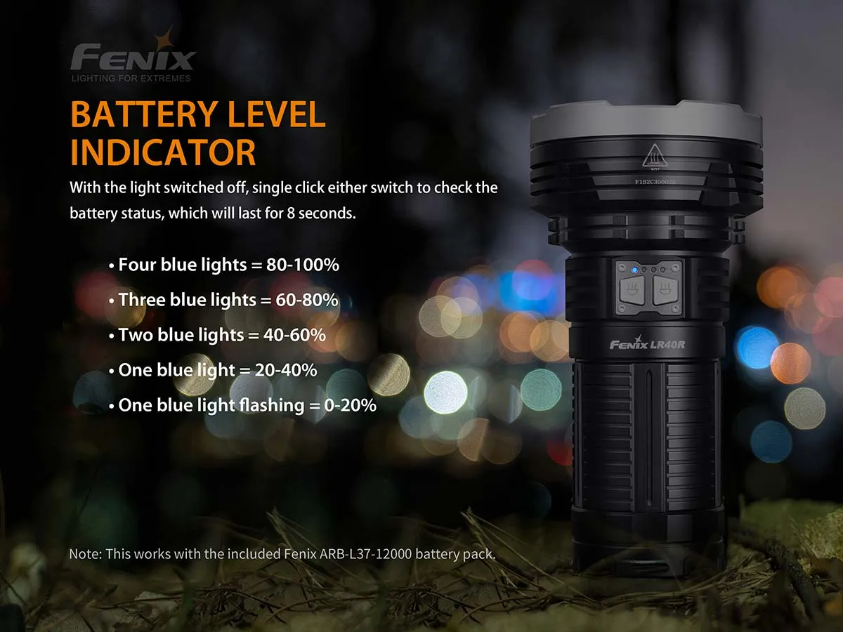 FENIX LR40R 12000 LUMEN FLASHLIGHT