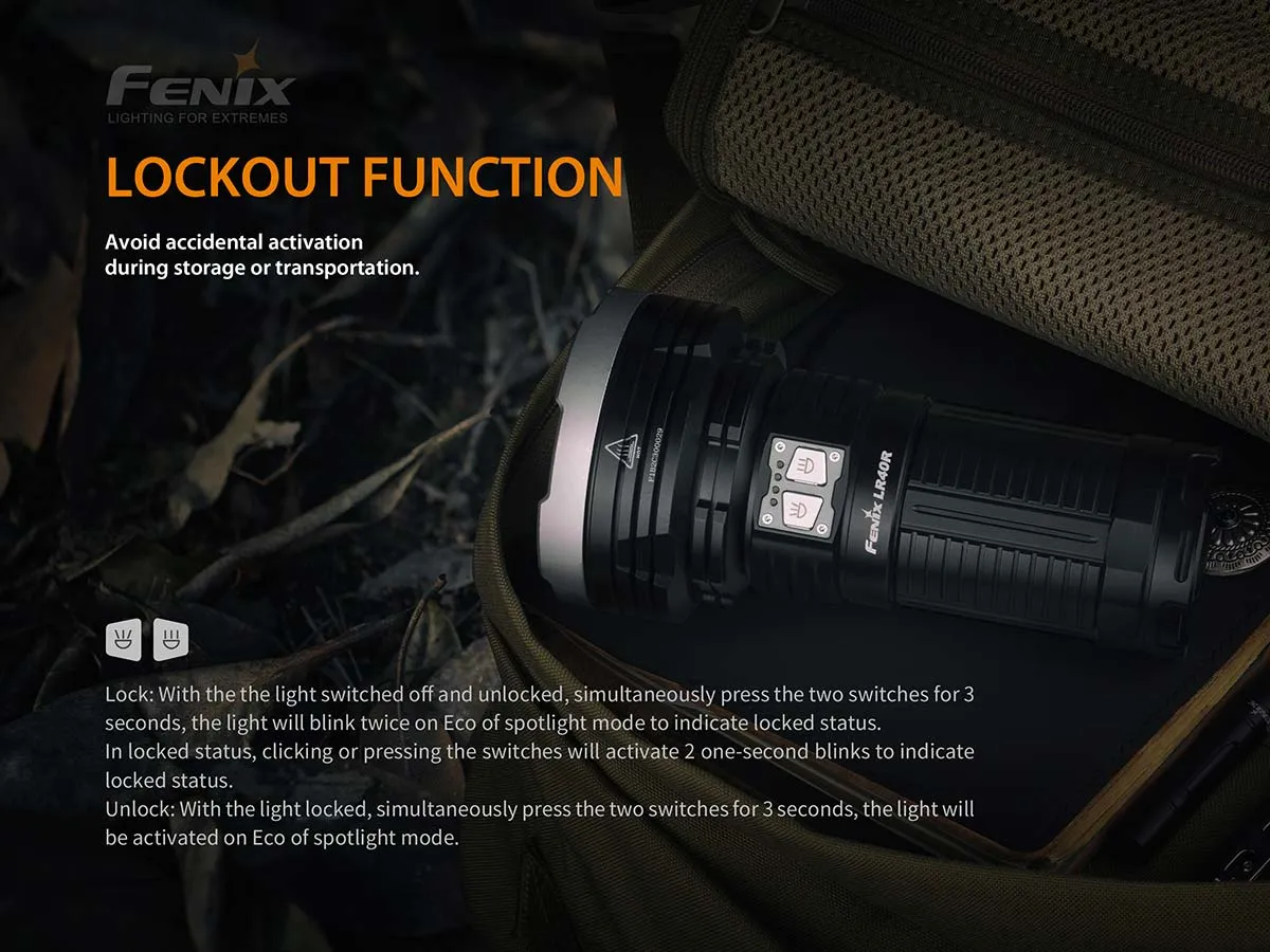 FENIX LR40R 12000 LUMEN FLASHLIGHT