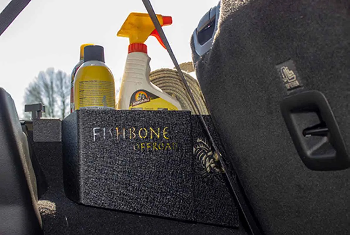 Fishbone JLU Wheel Well Storage Bins - 4 Door