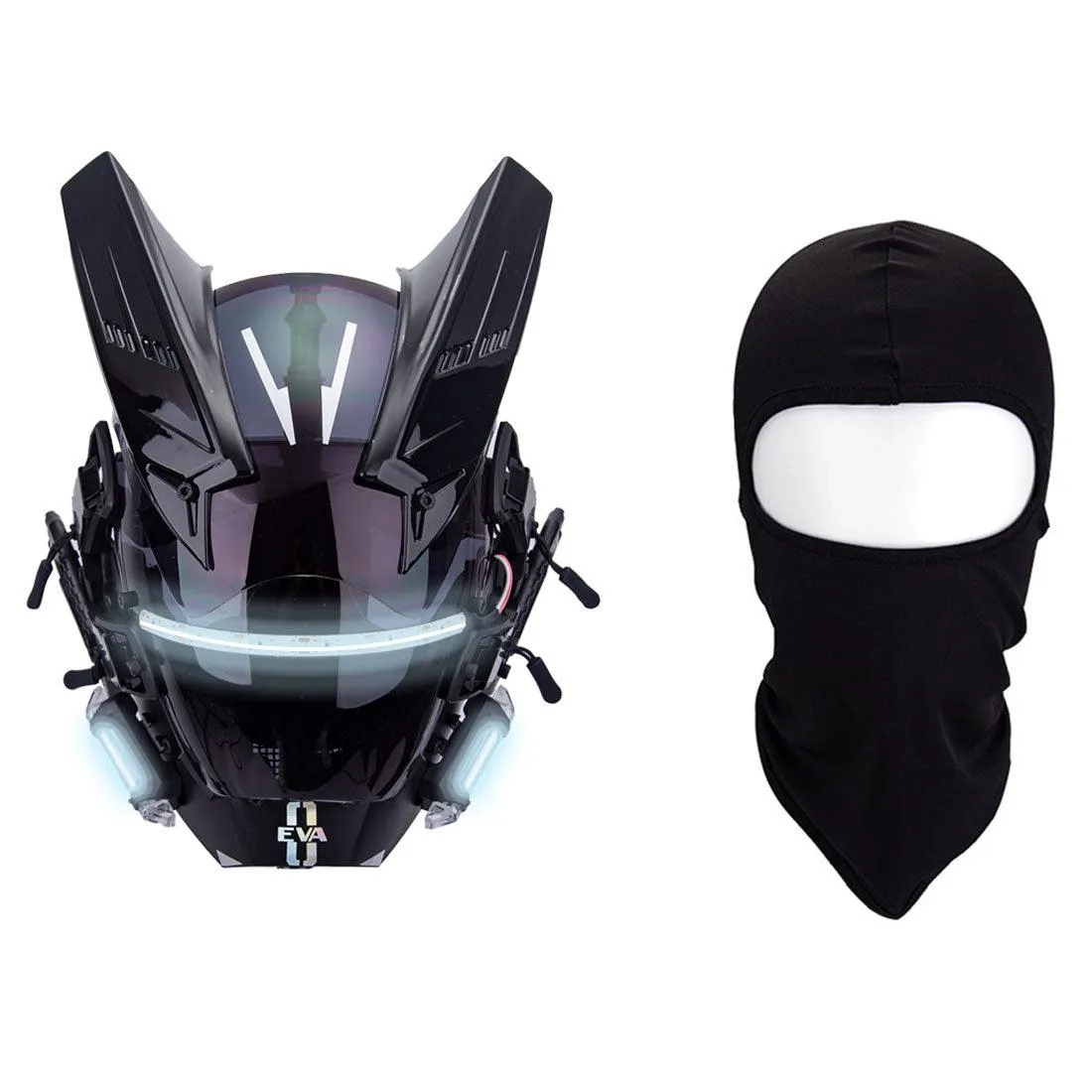Future Warrior Cyberpunk LED Helmet Mask (LEDs available in 7 colors)