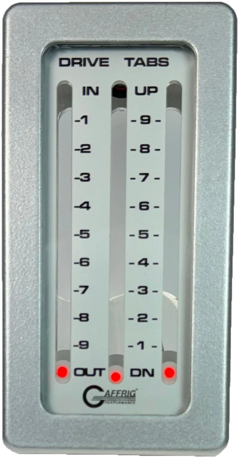 GAFFRIG PART #204 MECHANICAL INDICATOR, 1 DRIVE/2 TABS, MERCURY- CARD - WHITE CARD