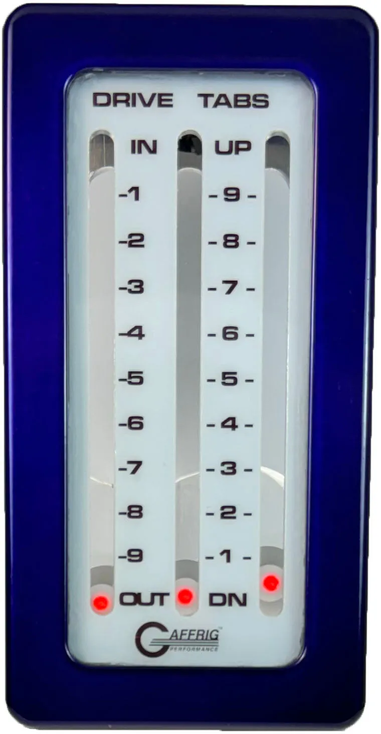 GAFFRIG PART #204 MECHANICAL INDICATOR, 1 DRIVE/2 TABS, MERCURY- CARD - WHITE CARD