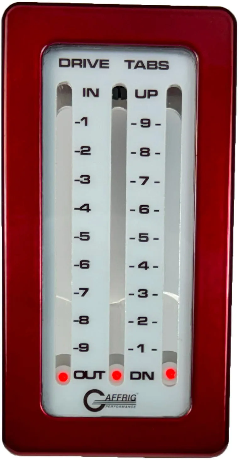 GAFFRIG PART #204 MECHANICAL INDICATOR, 1 DRIVE/2 TABS, MERCURY- CARD - WHITE CARD