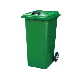 Galvanised Mobile Garbage Bin | Dustbin | 120L, 240L | Trash Bin | Dustbin for Outdoor | Rubbish Bin