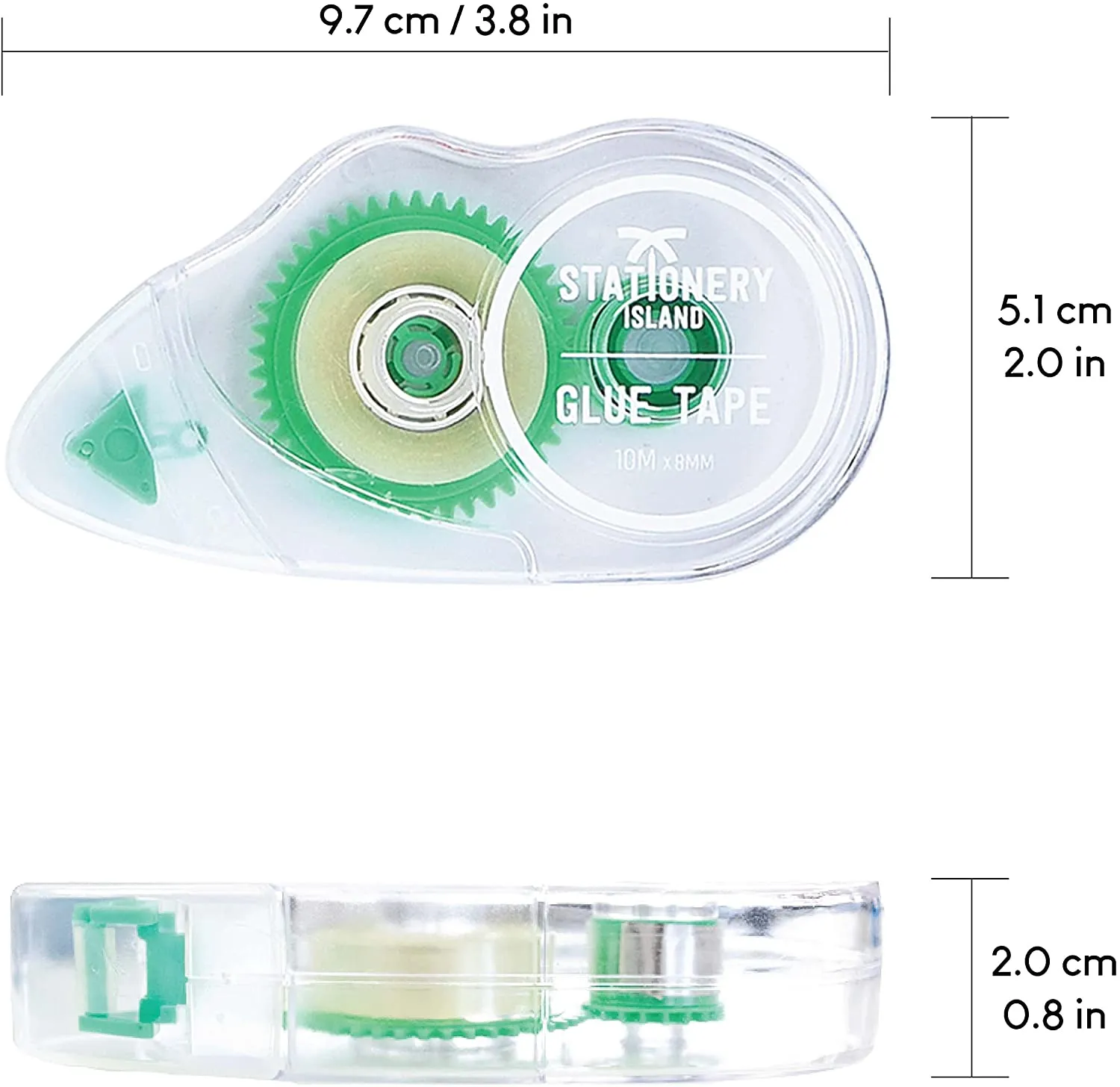 Glue Tape Roller Mouse 10m x 8mm - Pack of 12