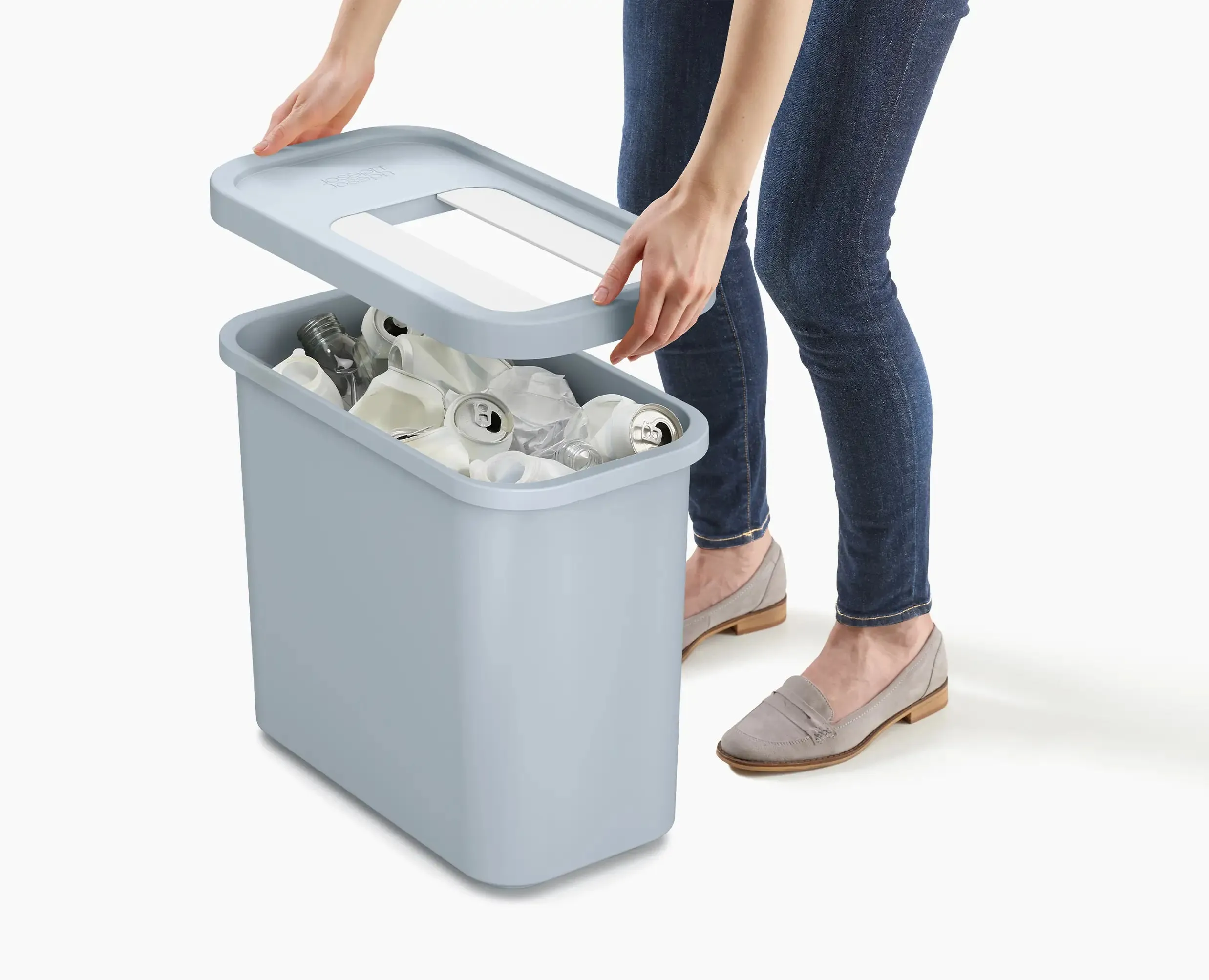 GoRecycle 32L Light Blue Recycling Collector