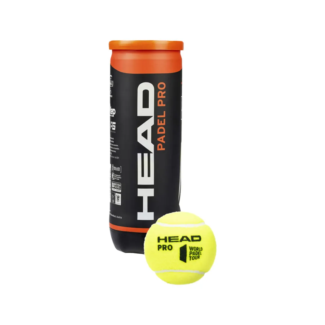 Head 3B Padel Pro Balls - Cans of 3 Balls