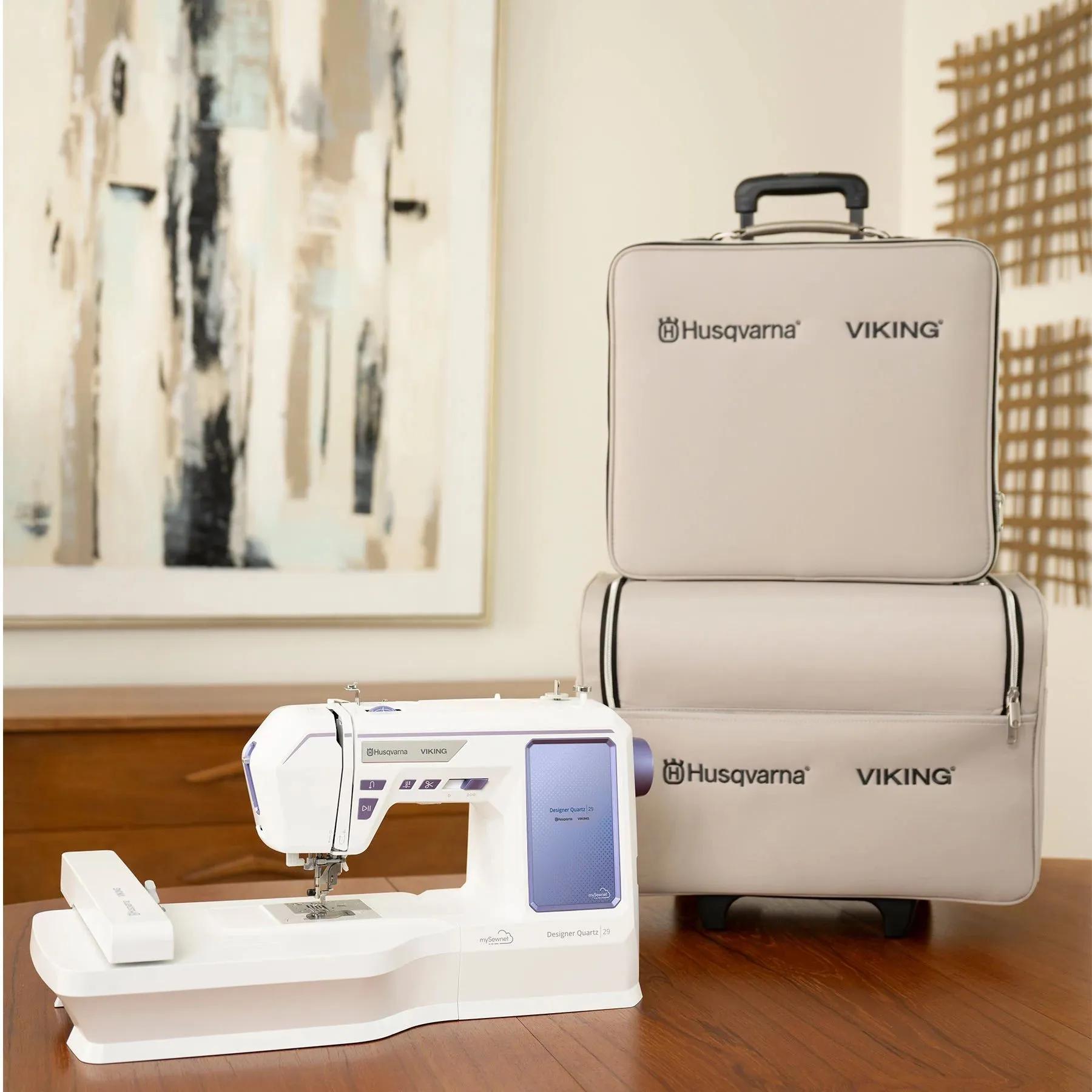 HUSQVARNA® VIKING® Machine & Embroidery Unit Luggage Set