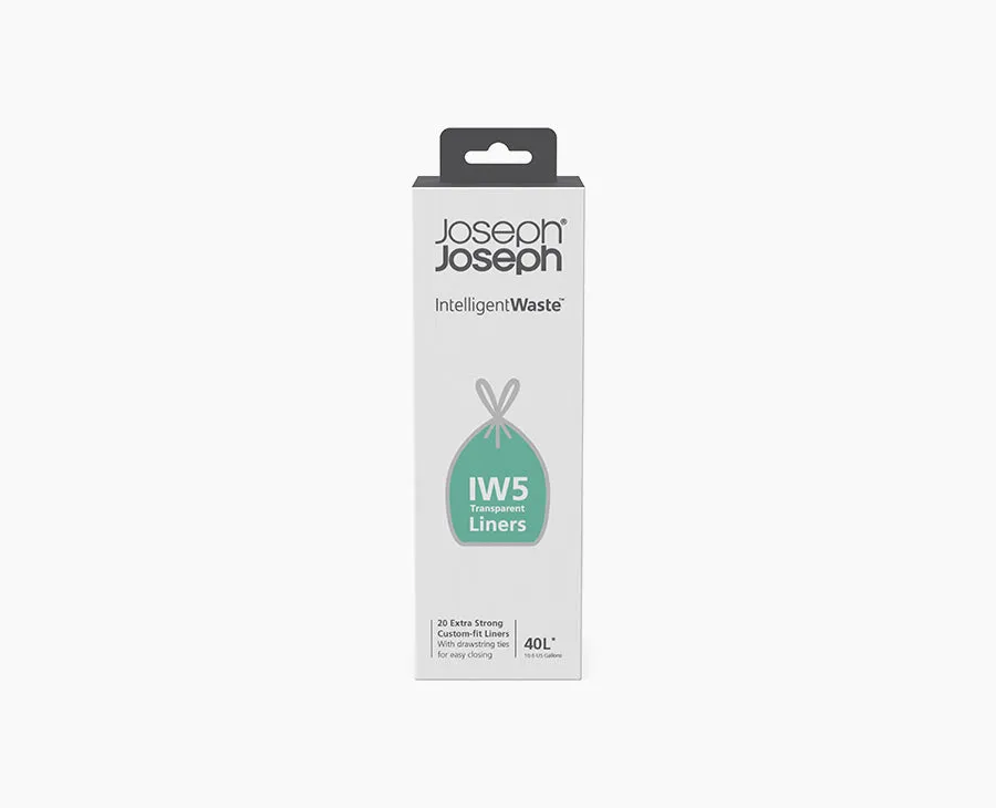 IW5 40L Clear Bin Liners