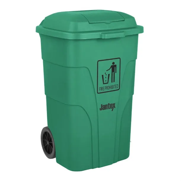 Jantex 120Ltr Wheelie Bin with Foot Pedal Green - HC924
