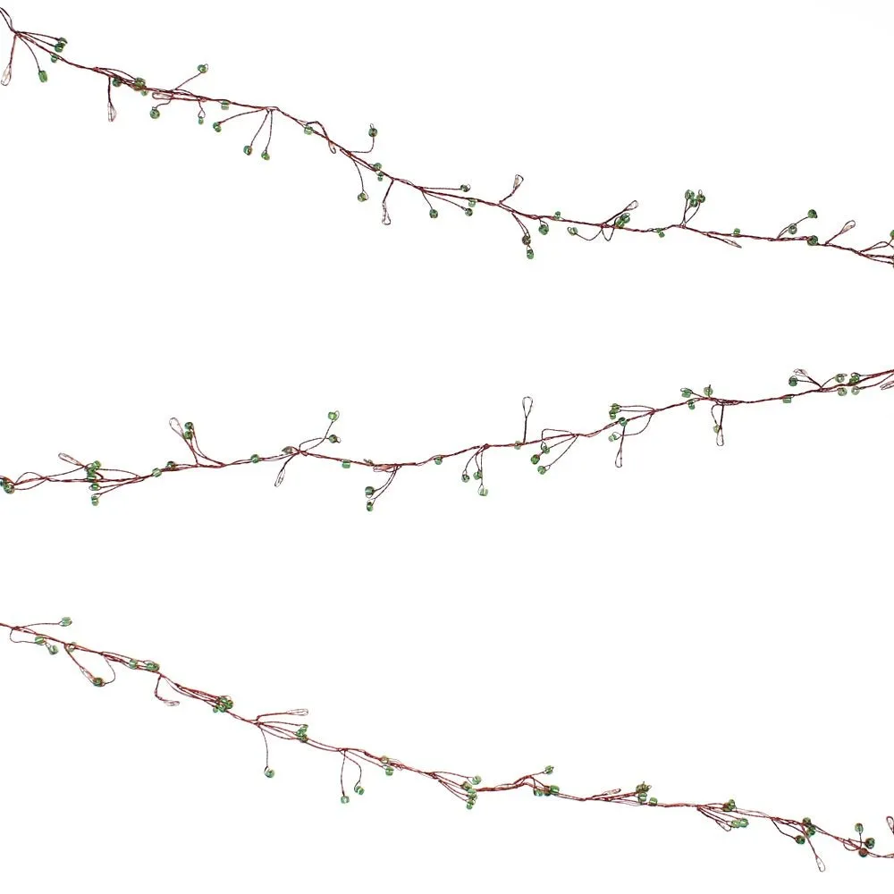 Jewel Cluster Green Light Chain, 50 LEDs