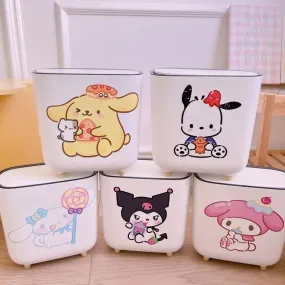 Kawaii Short-Legged Sanrio Trash Can