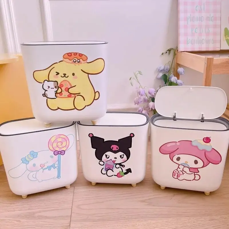Kawaii Short-Legged Sanrio Trash Can