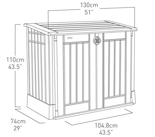 Keter Store It Out Midi Outdoor Garden Storage Shed