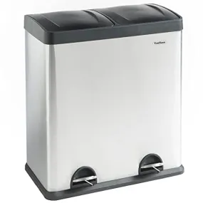 kitchelat Kitchen Bin, 60L Double Recycling Bin for Kitchen