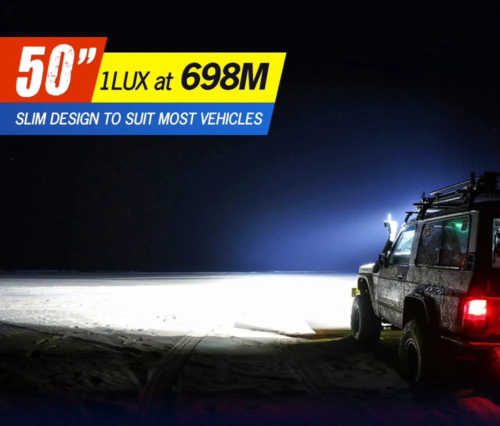 Lightfox 50inch Led Light Bar 1 Lux @ 698M IP68 39,800 Lumens
