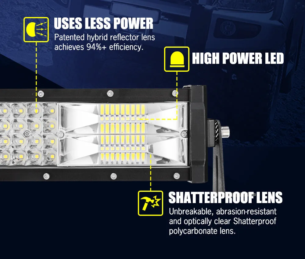 Lightfox 50inch Led Light Bar 1 Lux @ 698M IP68 39,800 Lumens