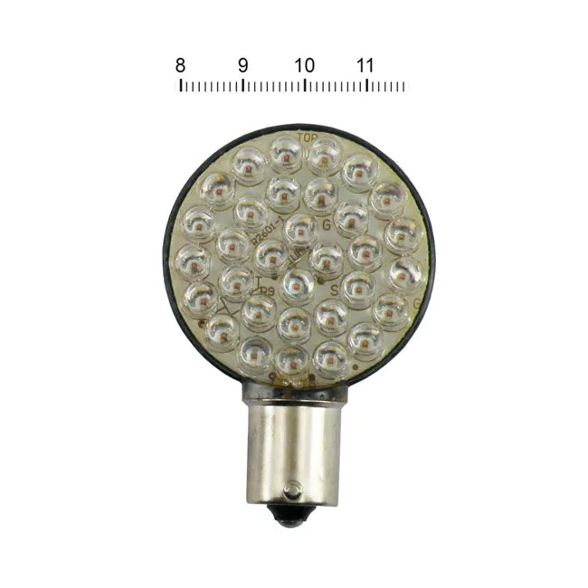'Lollipop' flat LED turn signal bulb. Amber -