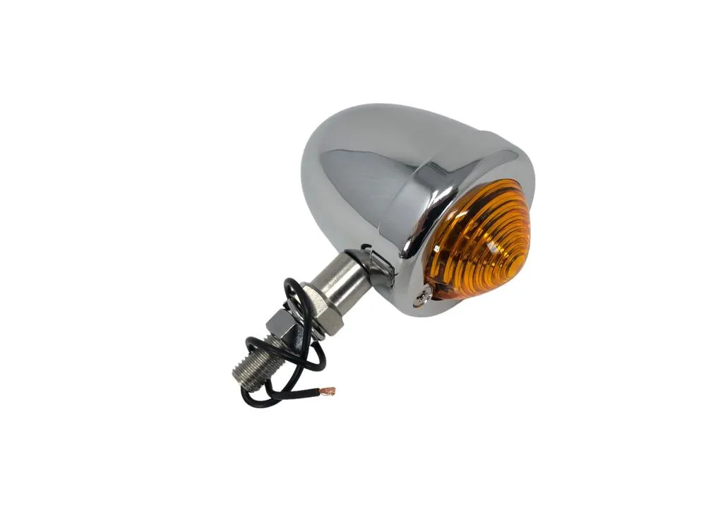 Long Stem Bullet Amber Indicator/Turn Signal Marker Side Light - Highway Hawk H68-4971
