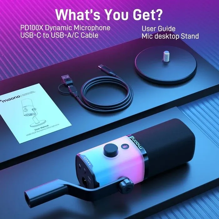 Maono PD100X USB/XLR Dynamic Microphone