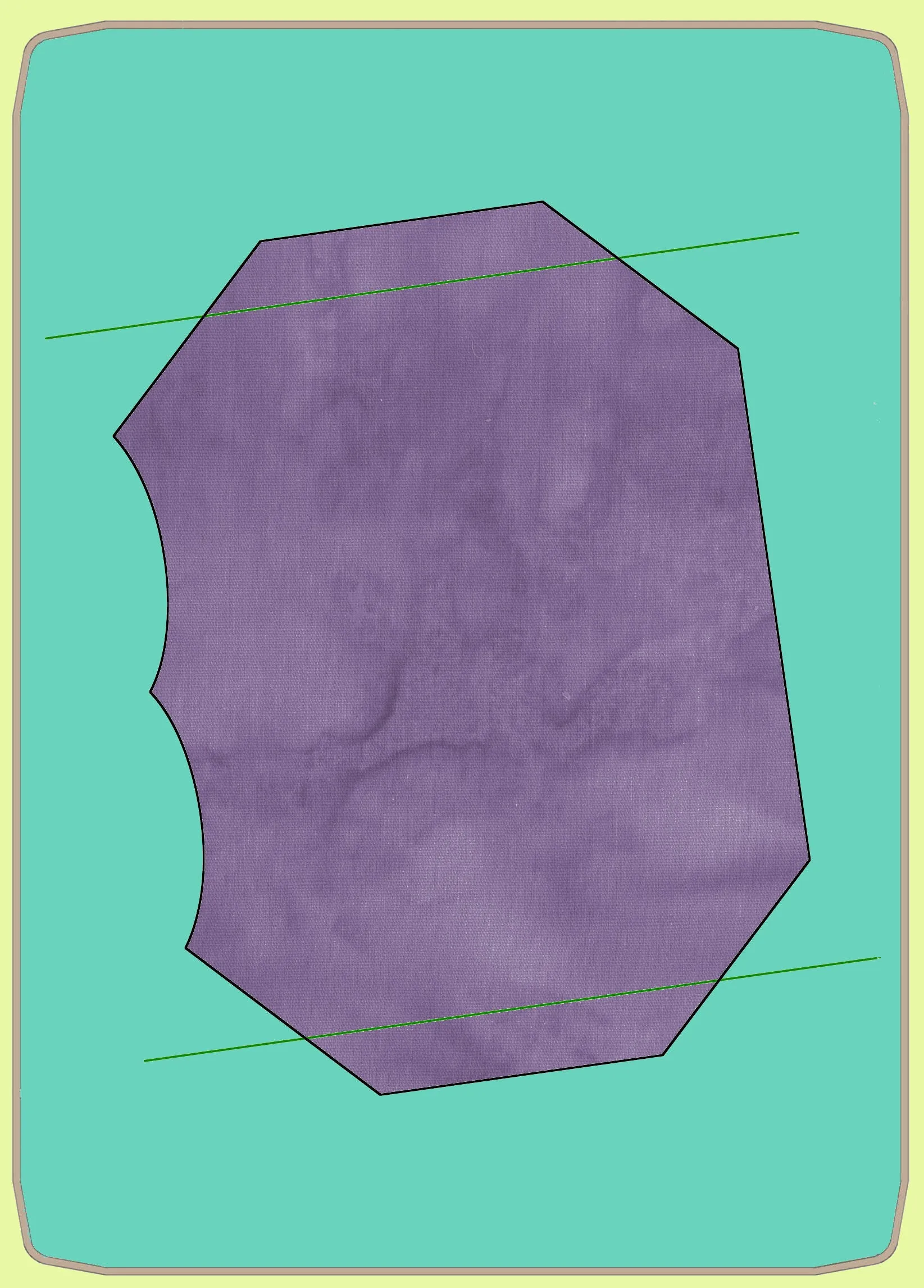 Mask, Extra Large (Average Men's size) 3D contoured Face Mask, made with permission - 6852 - Mat included