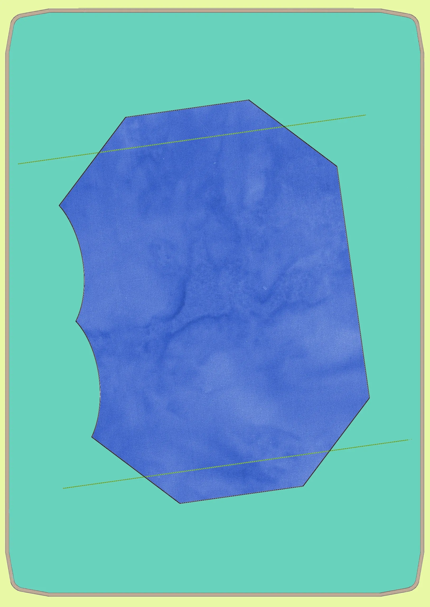 Mask, Large (Teens- Ladies) 3D contoured Face Mask, made with permission - 6851 - Mat included