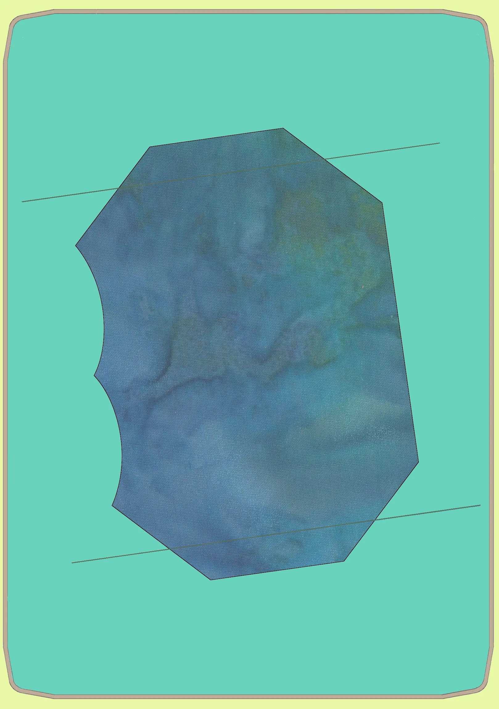 Mask, Medium (7-12 yr olds) 3D contoured Face Mask, made with permission - 6850 - Mat included