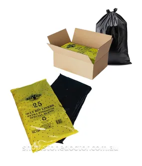 MaxValu Heavy Duty Bin Liner 120 Litres - (10 Packs X 25 Bags) Per Box
