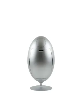 Metallic Ovetto Recycling/Waste Bin - Metal Silver